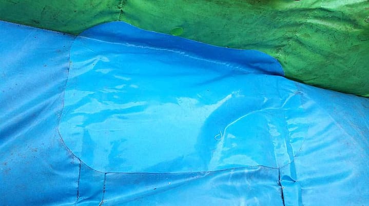 obrovská záplata na nafukovacom hrade